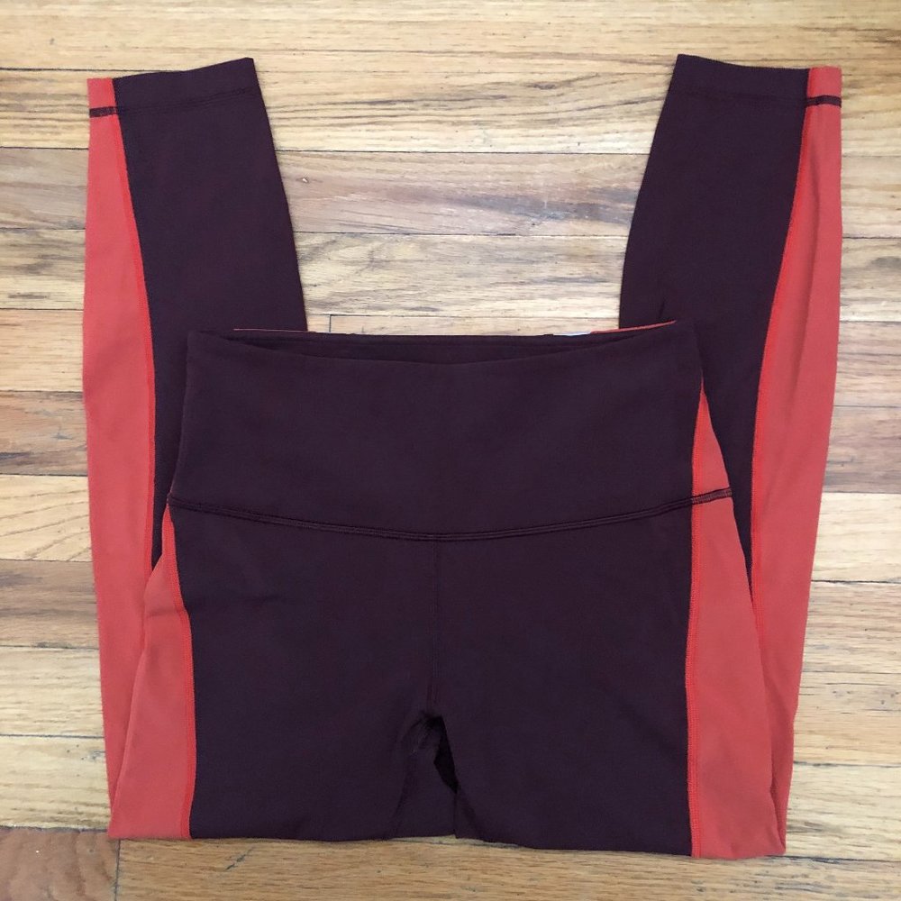 Lululemon Kick Serve Sweat Tight 25" in Bordeaux Drama Size 8